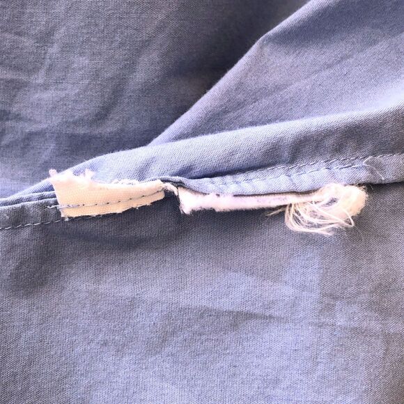 Land's End Blue Button-Up Women's Collar Shirt Size 14 - Picture 8 of 8